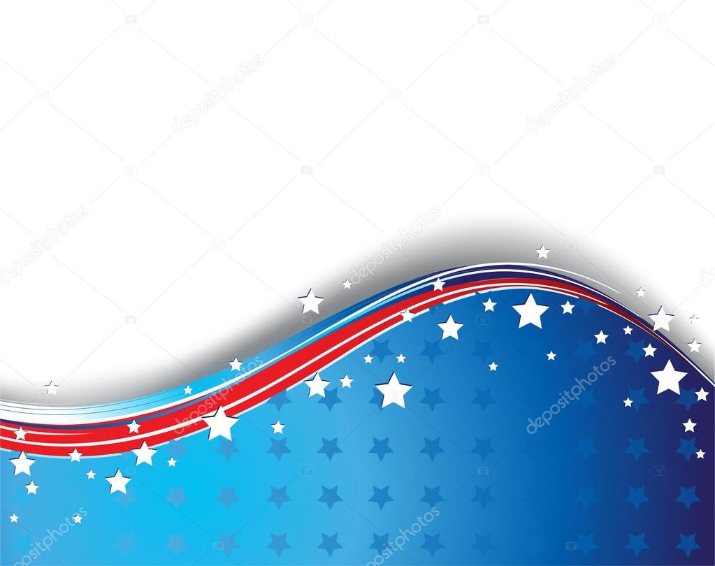 Abstract background with American flag