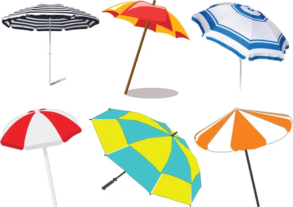 Beach umbrella - vector — Stock Vector