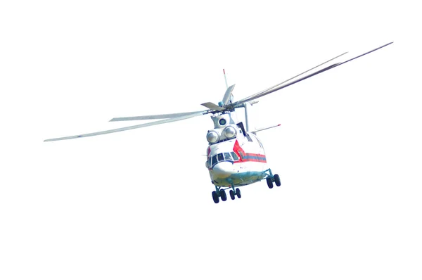 Изолированный российский транспортный вертолет Ми-26 Хало (классификация НАТО) — стоковое фото