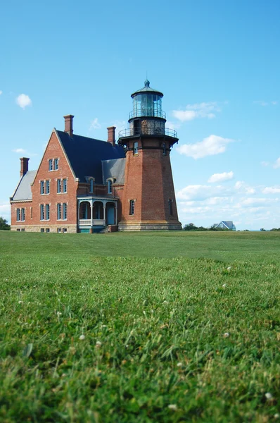 Fyren på kanten av Block island, Usa — Stockfoto