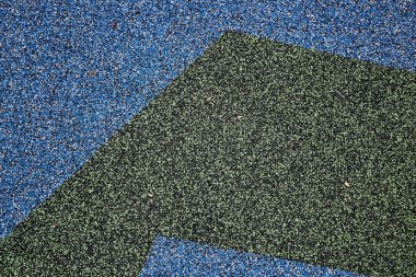 Doku. Çocuk Bahçesi kat. Kauçuk ve taşlar.