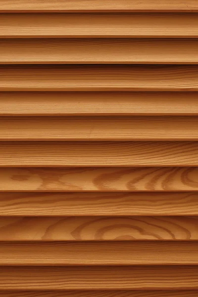 Çok sayıda paralel ahşap günlükleri doku ile kalkan. Ahşap blinds.