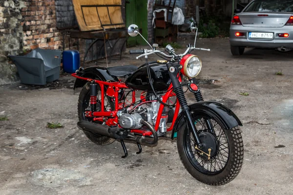 Retro soviet motocycle — Stock Photo, Image