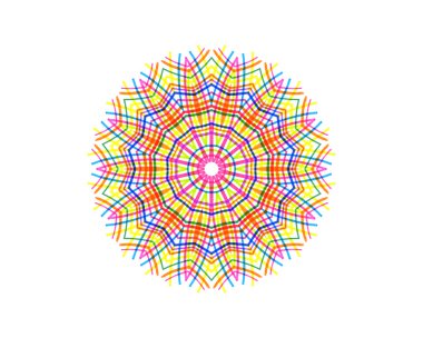 Soyut konsantrik desen renk hatları