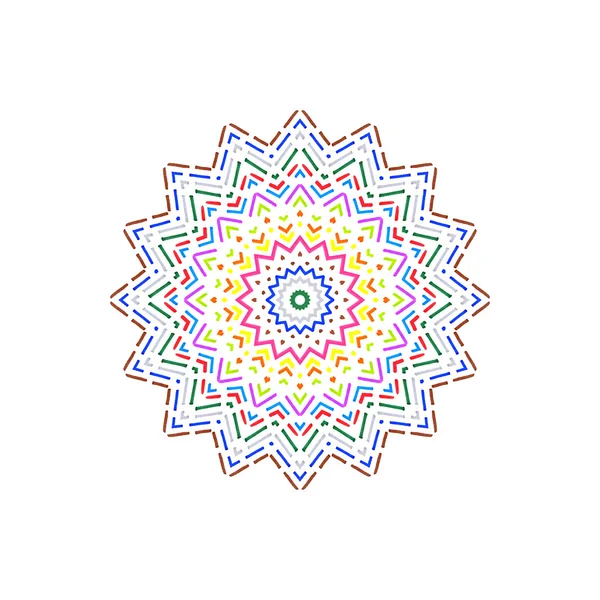Coloré pointillé forme de motif de ligne — Photo