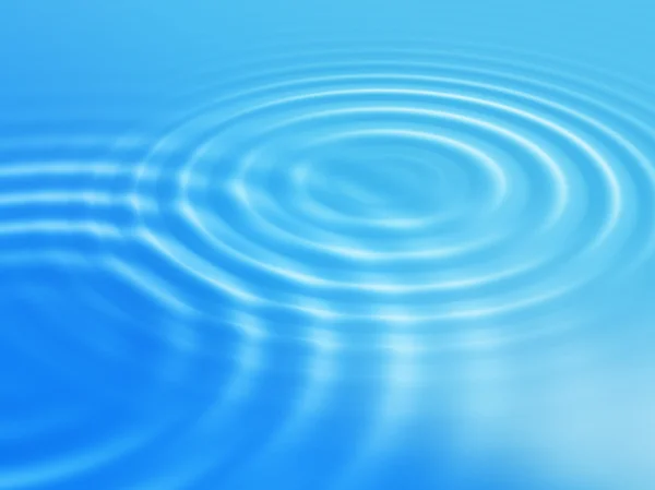 Fondo azul abstracto con ondas concéntricas — Foto de Stock
