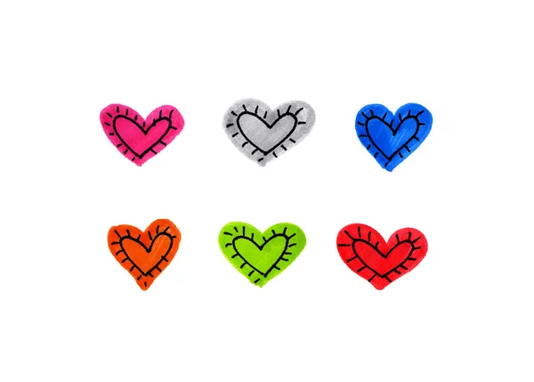 Abstract bright hearts — Stock Photo, Image