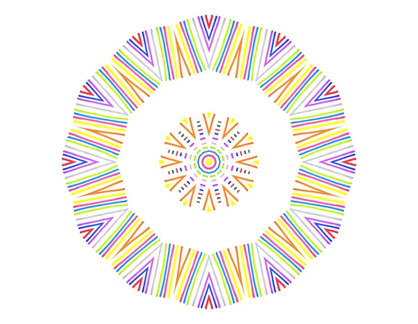 Abstrakta färger linjer koncentriska mönster — Stockfoto