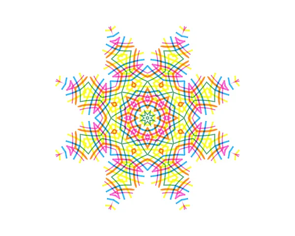 色のラインから抽象的な同心円パターン — ストック写真