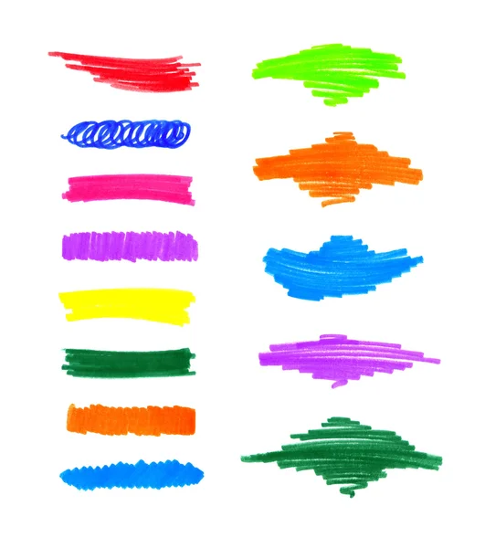 Abstract colorful hand draw elements — Stock Photo, Image