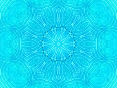 Mavi döşeme arka planı konsantrik su ile desen dalgaların