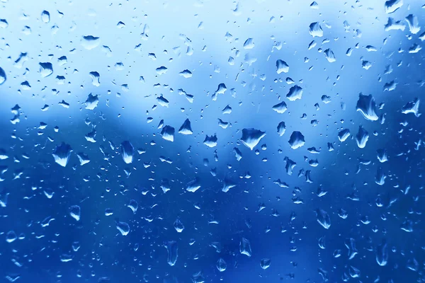 Gotas de agua sobre vidrio — Foto de Stock