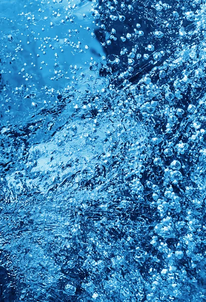 Ледовая текстура с замороженными пузырями — стоковое фото