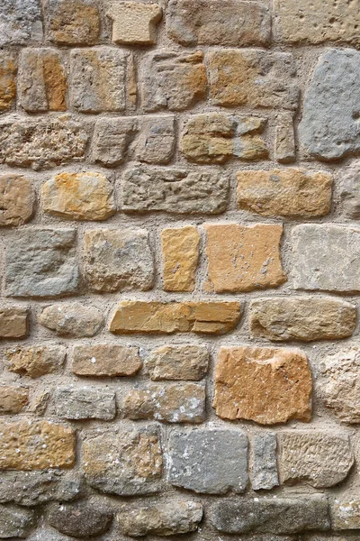 Zeer Oude Stenen Muur Architectonische Achtergrond Close Textuur — Stockfoto