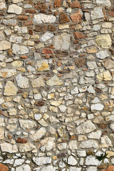 Old Wall Texture Various Stones Closeup Background — Stock Photo, Image