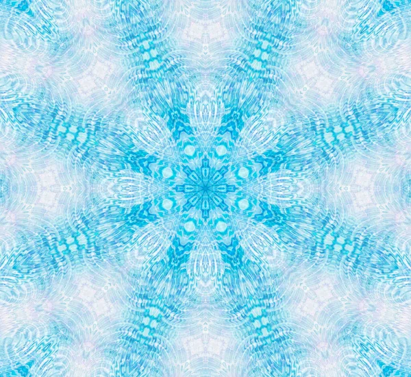 抽象的な波紋のパターンを持つ明るい青と白の背景 — ストック写真