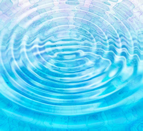 Fondo Abstracto Azul Brillante Con Ondas Agua Burbujas —  Fotos de Stock