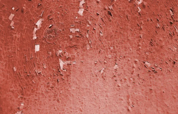 Texture Rough Painted Terracotta Wall Cracked Time Vintage Weathered Background — Stock Photo, Image