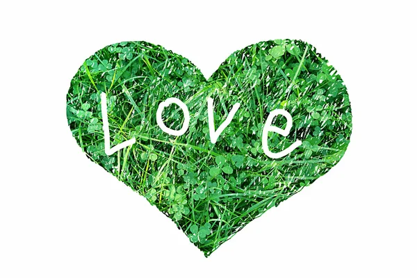 Abstract green heart — Stock Photo, Image