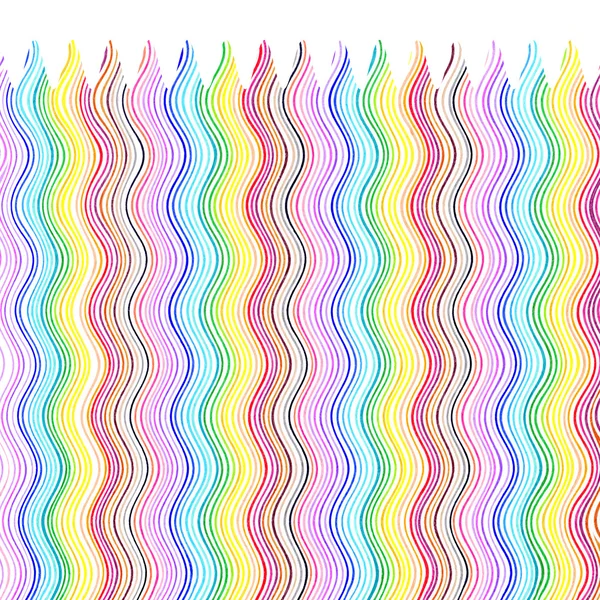 Parlak renk dalgalı çizgi deseni — Stok fotoğraf