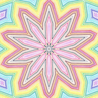 Parlak renkli çizgili desen