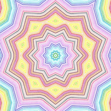 Parlak renkli çizgili desen