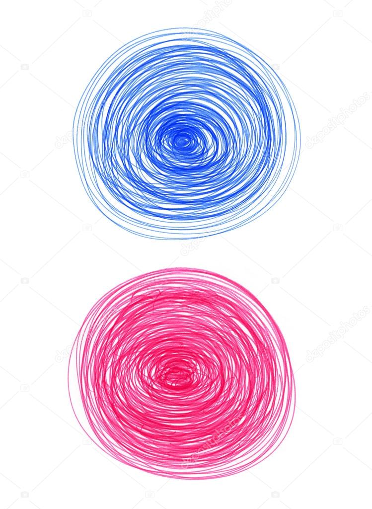 Abstract color round shapes