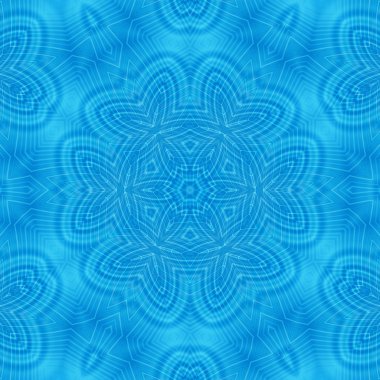 Soyut konsantrik mavi desen