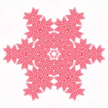 Soyut kırmızı desen şekli