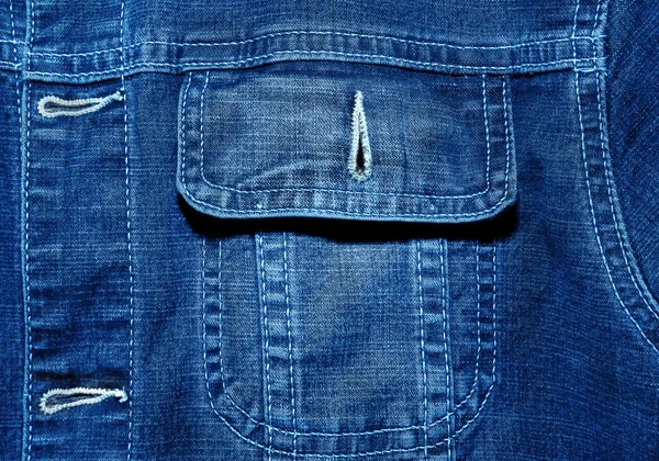 Blue jeans jacket — Stock Photo, Image