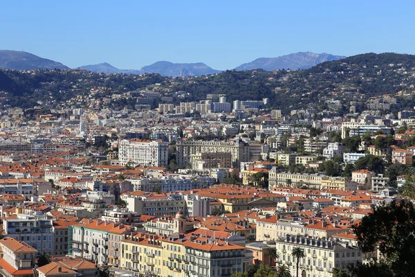 Panoráma a Nizzai Cote d'Azur, Franciaország — Stock Fotó