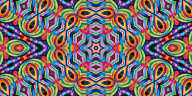 Tasarım için renkli soyut desenli parlak çok renkli arkaplan