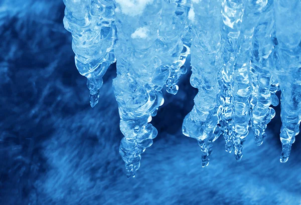 Eiszapfen Natur Hintergrund — Stockfoto