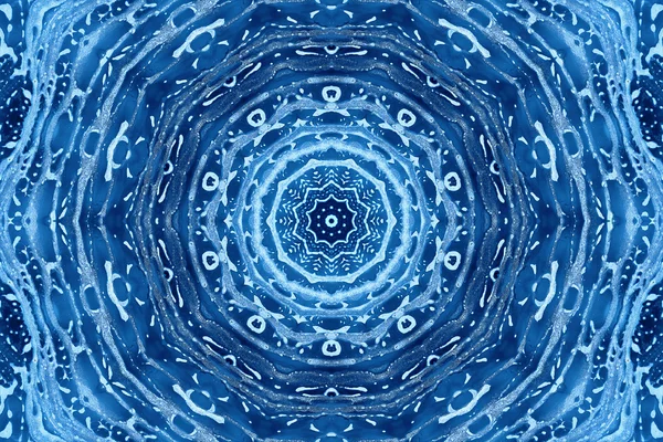 Soyut köpük desenli mavi cam arka plan — Stok fotoğraf