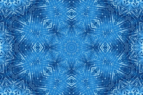 Blauw glas achtergrond met abstracte schuim patroon — Stockfoto