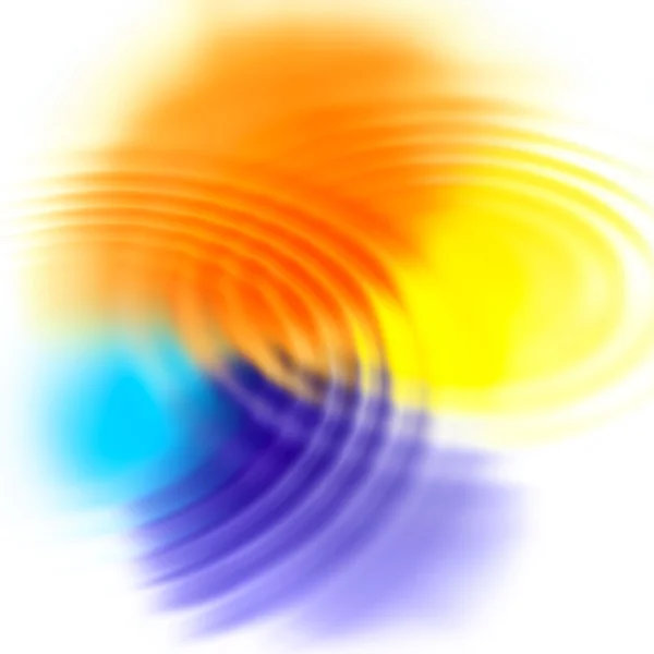 Abstract color spots and concentric ripples — Stock Photo, Image