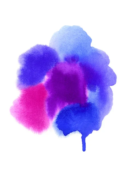 Bright watercolor blurred spots for design — Stock Photo, Image