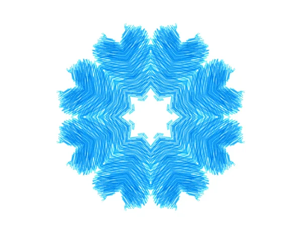 Soyut mavi konsantrik desen şekli — Stok fotoğraf