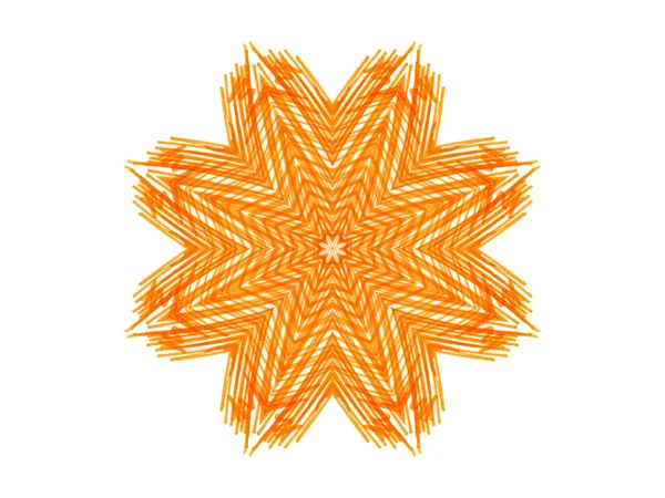Abstract oranje stervorm — Stockfoto