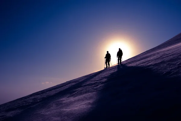 Два альпіністів — стокове фото