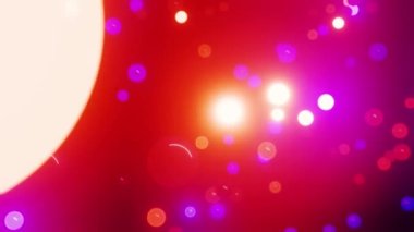 Parlak toplarla soyut arkaplan. 3d hazırlayıcı.