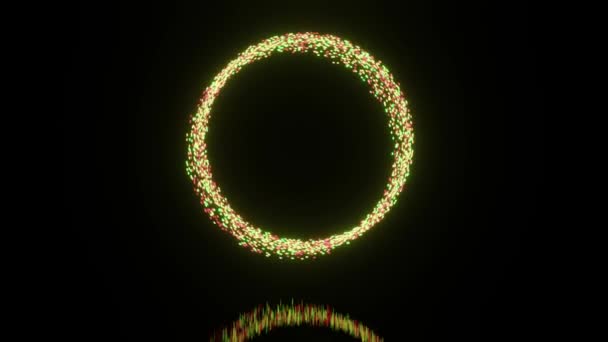 Abstract background of ring. 3d render. — Stock Video