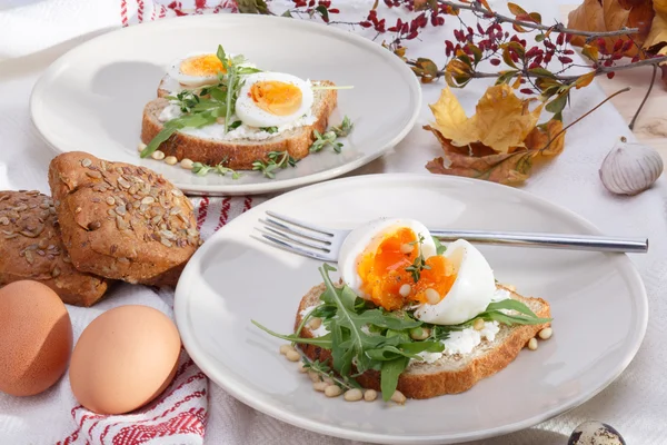 Mackor med ägg — Stockfoto