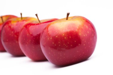 Olgun kırmızı elmalar