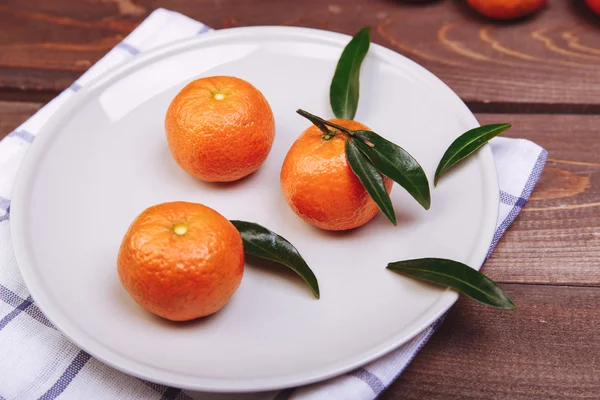 Three tangerines — Stock Photo, Image