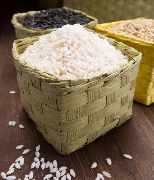 水稻的包装盒 — 图库照片