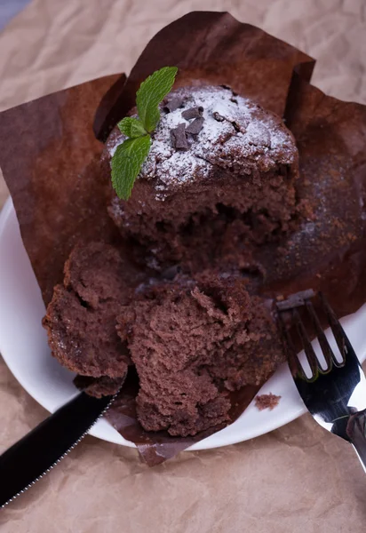 Blackberry cupcake — Stock Photo, Image