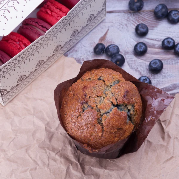 Blackberry cupcake — Stock Photo, Image