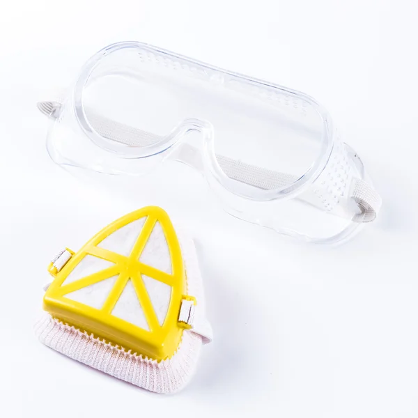 Respiratore e occhiali — Foto Stock