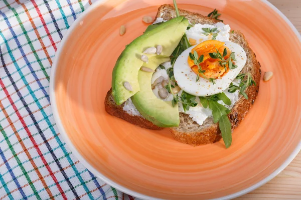 Sandwich dengan telur — Stok Foto
